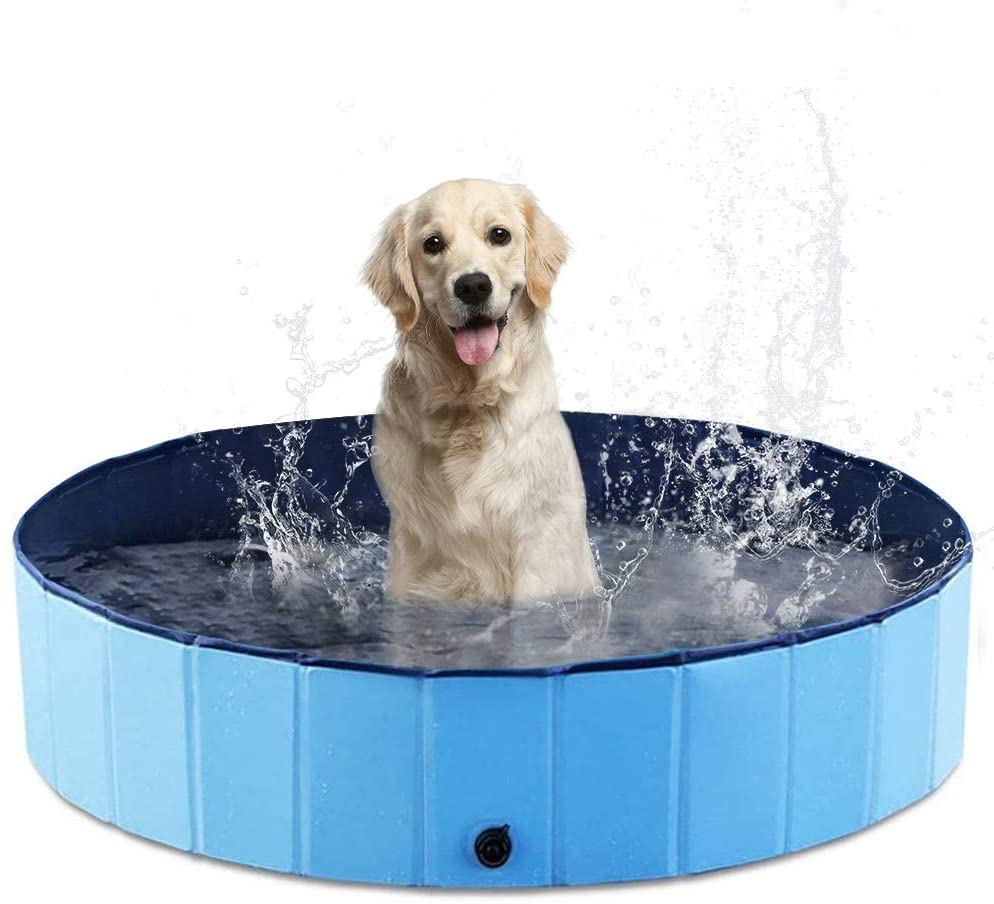 2020 hot sale 32in Foldable dog Pool, Portable Pet Pools for Dogs, Collapsible Swimming Pool for Dogs